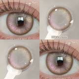 Yeknu  2PCS Silver Knight Contact Lenses for Eyes Rainbow Colored Eye Lenses Beauty Pupils Gradient Contact Lenses Optical Lens