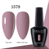 Yeknu  15ml Gel Nail Polish LED Semi-permanent Summer Varnish UV Vernis Blue Color Enamels For Nails Gellak Top Coat Base Polish