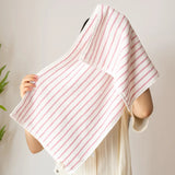 Yeknu  Color Matching Pure Cotton Towels Yarn-dyed Face Soft Towel Class Long-staple  Absorbent Bath Towel  Kids Towel