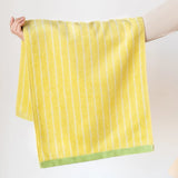 Yeknu  Color Matching Pure Cotton Towels Yarn-dyed Face Soft Towel Class Long-staple  Absorbent Bath Towel  Kids Towel