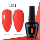 Yeknu  15ml Gel Nail Polish LED Semi-permanent Summer Varnish UV Vernis Blue Color Enamels For Nails Gellak Top Coat Base Polish