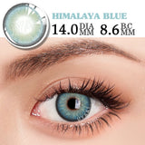Yeknu  2pcs/1Pair Lenses with diopters Gray Color myopia Contact Lenses Aurora Europe Seriers Eye Color contact lenses Yearly