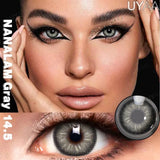 Yeknu  1Pair NEW Color Contact Lenses For Eyes Beauty Pupils Natural Pupils Brown Contact Lenses Soft Colorful Cosmetics Gray Len