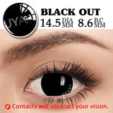 1 Pair Cosplay Color Contact Lenses Halloween Mesh Series Red White Blue Coloured Lenses  for Eyes Anime Accessories