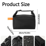Yeknu  Fashionable and simple insulated bag, office worker, large capacity lunch box bag, student hand carrying bento bag.