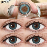 Yeknu  Contact Lens Makeup Red Lens Cosplay Colored Pupils Cosmetics Natual Black Lens Woman Pink Pupils Color Contacts Blue lens