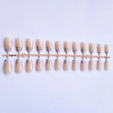Yeknu  24pcs French Spring and Summer Flowers Press on Nail Square Artificial Fake Nails Seamless Removable False Nail