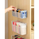 Yeknu  2-pack wardrobe clothing storage box wall-mounted for underwear, bras, socks wardrobe