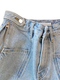 Yeknu  Summer Women Harajuku Fashion Grunge Vintage Coquette Low Rise 2000s Jean Shorts Denim Hot Pants Japanese Y2k Streetwear Gyaru
