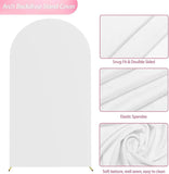 Yeknu  Custom 2-Sided Pink Bow Floral Pattern Girls Birthday Party Baby Shower Covers Chiara Arch Background Decor Backdrop
