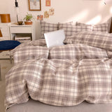 Yeknu  New All-cotton Class A Striped Washed Cotton Quilt Cover Skin-friendly and Comfortable Bedding Covers 160X210 220X240