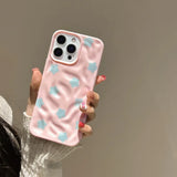 Yeknu  Wrinkle Star Is Suitable For Iphone 15 Phone Case 16 Pro Max 13 14 Pro All Inclusive Protective Cover