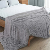 Yeknu Thickened Fluffy Blanket Warm Spring Bedspread on the bed Stitch plaid sofa cover Double side blankets and throws for Home decor