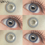 Yeknu  1 Pair Color Contact Lenses Makeup Blue Pupils Natural Brown Lenses High Quality Green Color Eye Lens Cosmetic Colorcon