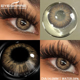 Yeknu  1Pair Blue Contact Lenses Green Eye Contacts Gray Beautiful Pupils Brown Lenses Yearly Cosmetic Colored Contact Lenses