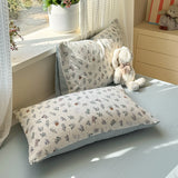 Yeknu  Ins Single Double Queen Size Duvet Cover Flat Sheet Pillowcase Girls Home Totel Bed Linens bedding sets and components