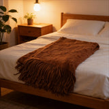 Yeknu  Nordic Style Knitted Bed Runner Soft Furnishing Fabric Bed Flag Sofa Decorative Throw Blanket