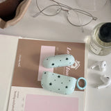 Yeknu  Fresh mint blue star Airpods 4th generation earphone cover is suitable for Apple 1/2 generation Bluetooth earphone