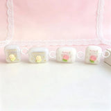 Yeknu  Cute and elegant tulip and sunflower flowers are suitable for headphone protective covers