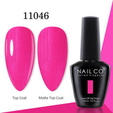 Yeknu  15ml Gel Nail Polish LED Semi-permanent Summer Varnish UV Vernis Blue Color Enamels For Nails Gellak Top Coat Base Polish