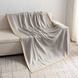 Yeknu 2025 new light luxury blanket living room nap sofa blanket bedside towel office aviation blanket paper pattern fish bone pattern
