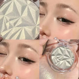 Yeknu  Dual Tone Highlighter Palette 3D Effect Shimmer Matte Contour Powder Face Illuminator Makeup