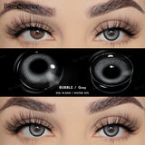 Yeknu  1 Pair Colored Contact Lenses with  Prescription Myopia Lenses Degree Natural Lenses Brown Lenses Yearly