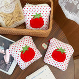 Yeknu  Tomato Mini Storage Bag Is A Portable Waterproof Coin Purse, Lipstick,Headphones,and Miscellaneous Bag.Travel Accessories