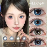 Yeknu  New Colored Contact Lenses for Eyes Blue Pupils Makeup Soft Colorcon Yearly 2pcs/pair Fashion Contacts Fast Shipping