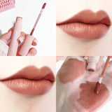 Yeknu  Crystal Velvet Lip Gloss – 6-Color Smudge-Proof Matte Lip Glaze Long-Lasting Whitening Effortless Korean Style Look