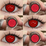 Yeknu  Cosplay Contact Lens Makeup Colored Pupils Cosmetics Beauty Red  Lenses Woman Cosplay Pink Pupils Halloween Color Contacts