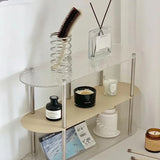 Yeknu  Stainless Steel Toothbrush Holder Metal Bathroom Accessories Tool for Toothpaste Makeup Brush Storage Rack Home Decoration