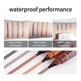 Yeknu  Korean four fork eyebrow pencil waterproof long lasting easy to use for beginners natural look four end design