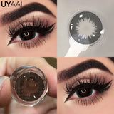 Yeknu  Color Contact Lenses For Eye Cosmetic Black Lens Makeup Beauty Green Eyes Contact Natural Brown Contact Eyes Makeup