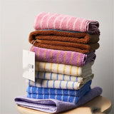 Yeknu  Fashion Striped Cotton Towel Soft Absorbent Adult BathTowel Face Towel Household Towels Luxurious Hotel Bath Supply Beach Towels