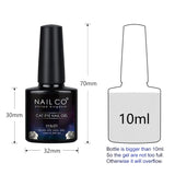 Yeknu  Transparent Cat Eye Gel Nail Polish 10ml UV Nail Art Semi Permanent Lakiery Hybrydowe Magnet SPAR Lacquer Gel Vernis Soak