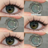 Yeknu  1 Pair Myopia Color Contact Lenses for Eyes with Prescription Makeup Eye Color Lenses Beauty Pupils Fashion Blue Lenses