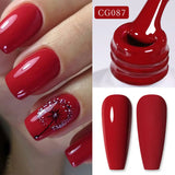 Yeknu  10ml Gold Glitter Gel Nail Polish Crystal Semi Permanent Soak Off UV Gel Varnish Nail Art Manicure Base Top Coat