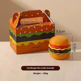 Yeknu Hamburger Dish Seasoning Dish Six Piece Set Dipping Dish Cute Tableware Ceramic Underglaze Color Soy Sauce Dish Household Side D