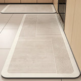 Yeknu  American Retro Kitchen Two-Piece Set Diatom Mud Carpet Home Sanitary Carpet Bathroom Mat Home Decor