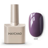 Yeknu  Cherry Red Gel Nail Polish 12ml Glossy Semi Permanent Soak Off UV LED Frosted Gel Nails Painting Varnish