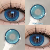 Yeknu  2PCS Silver Knight Contact Lenses for Eyes Rainbow Colored Eye Lenses Beauty Pupils Gradient Contact Lenses Optical Lens