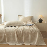 Yeknu  Luxury Cotton and Linen Bed Sheet Sets High Quality Skin Friendly Flat Sheet 2 Pillowcases for All Seasons Queen King Bedclothes