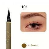 Yeknu  Ultra-fine ultra-fine eyebrow pencil waterproof professional sweat-proof liquid eyeliner Eyebrow dual-purpose durable makeup art