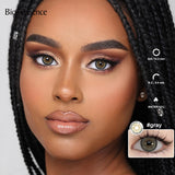 Yeknu  Cleopatra Series Color Contact Lenses Brown Lens Blue Eyes Natural Colored Pupils Contact Makeup Beauty Eye Cosmetic