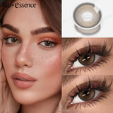 1 Pair Colored Contact Lenses Natural Yearly Lenses Brown Contact Lenses High Quality Natural Lenses for Makeup Lens
