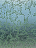 Yeknu  Funlife Lace Window Decal Sticker Spring Summer Green Electrostatic Film No Glue Design round Shape Decorative PVC Material