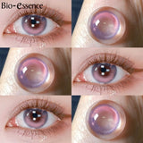Yeknu  1 Pair Korean Lenses Colored Contact Lenses Y2K Lenses Cosplay Lenses Pink Lenses Green Lenses