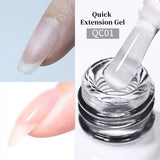 Yeknu  Jelly Transparent Gel Nail Polish Nude Pink  Color UV Soak Off Gel Varnish Jade Nail Art Gel 10ml Design Manicure