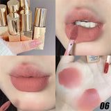 Yeknu  New Luxury Matte Liquid Lipstick Waterproof Long Lasting Velvet Sexy Red Lip Gloss Lint Tube Makeup Cosmetic Lipsticks Lipgloss